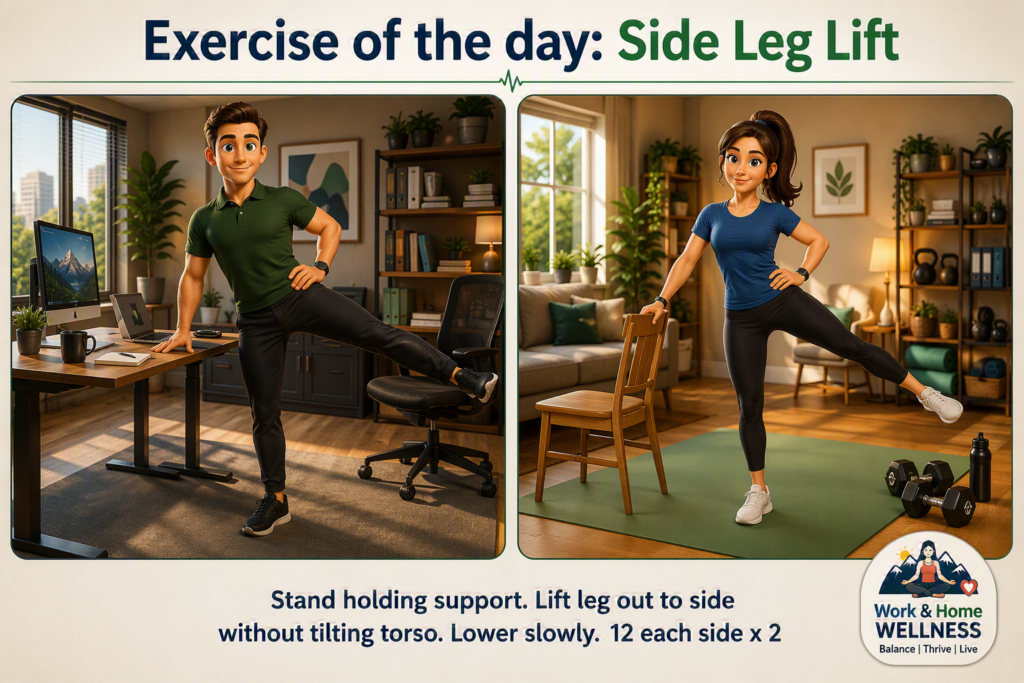 Home side leg lift