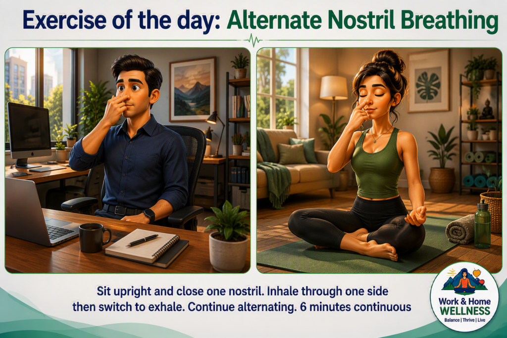 Home alternate nostril breathing