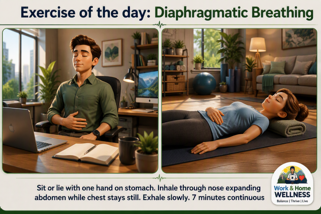 Home diaphragmatic breathing