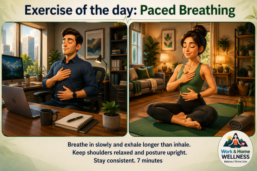 Home paced breathing