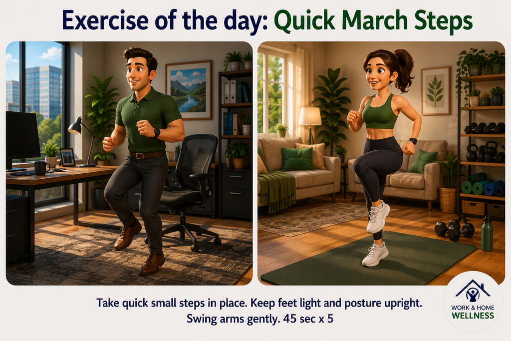 Home quick march step